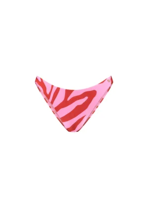 Beachlife - High Leg Bikinibroekje - Pink Zebra - BSW207A 202