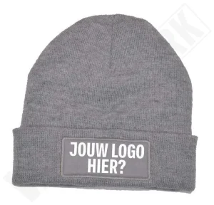 Bedrukte muts  Grijs